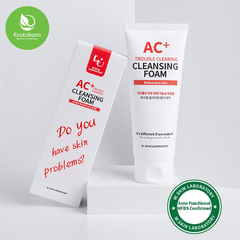 Sữa rửa mặt cho da dầu mụn AC+ TROUBLE CLEARING CLEANSING FOAM (150ml) giúp đánh bay bụi bẩn, kiểm soát bã nhờn và làm giảm mụn hiệu quả{Có tem phụ nhập khẩu chính ngạch}