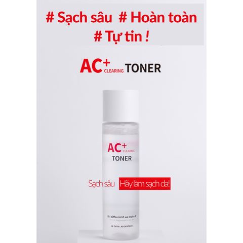 Nước cân bằng làm dịu da bị mụn - AC+ CLEARING TONER (150ml)