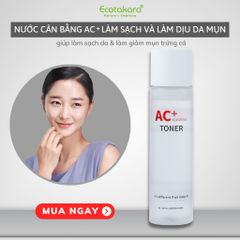 Nước cân bằng làm dịu da bị mụn - AC+ CLEARING TONER (150ml)
