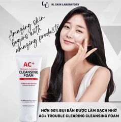 Sữa rửa mặt cho da dầu mụn AC+ TROUBLE CLEARING CLEANSING FOAM (150ml) giúp đánh bay bụi bẩn, kiểm soát bã nhờn và làm giảm mụn hiệu quả{Có tem phụ nhập khẩu chính ngạch}