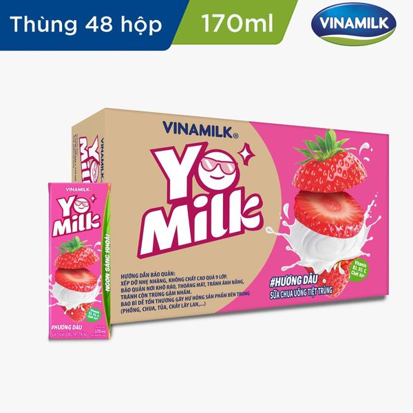 SCU TT hương dâu VNM Yomilk 170ml