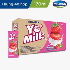 Sữa Chua Uống Tiệt Trùng hương dâu Vinamilk Yomilk 170ml