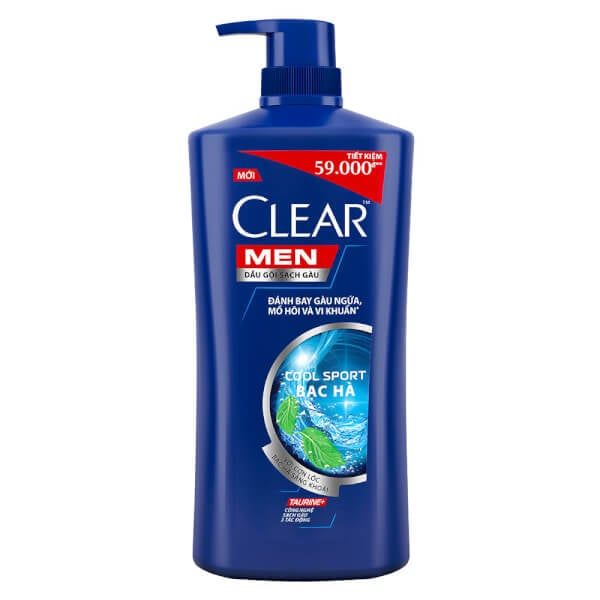 CLEAR MEN Dầu Gội Mát Lạnh Bạc Hà