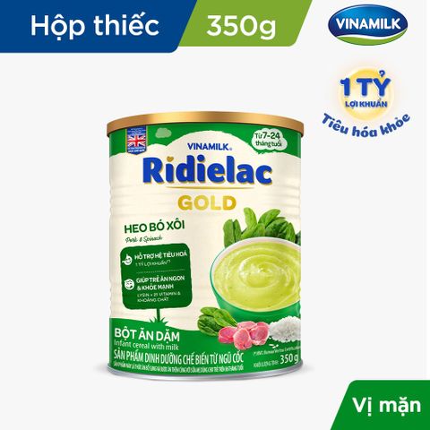 Bột Ăn Dặm Ridielac Gold heo bó xôi HT 350g