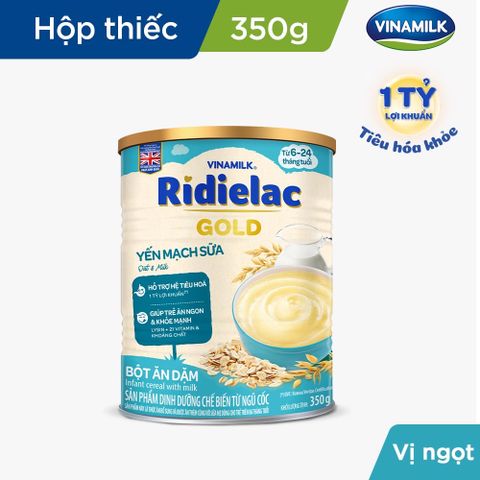 Bột Ăn Dặm Ridielac Gold Yến Mạch Sữa HT 350g