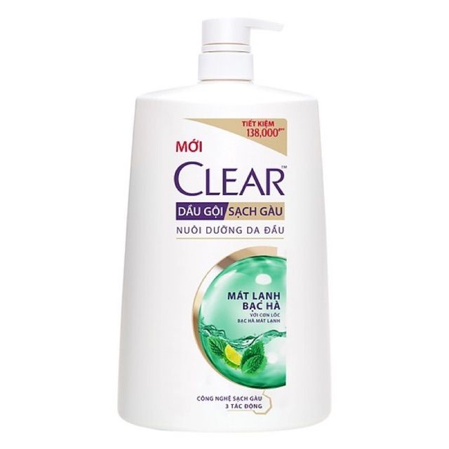 CLEAR Dầu Gội Mát Lạnh Bạc Hà