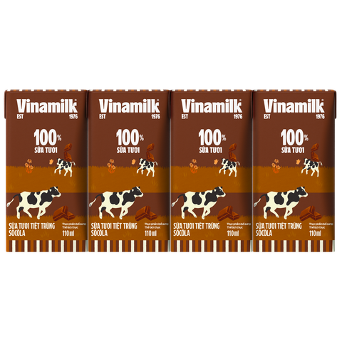 Sữa Tươi Tiệt Trùng sôcôla Vinamilk 110ml