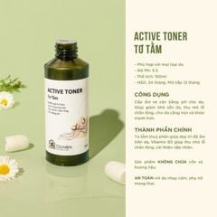 Active Toner Tơ Tằm - Thu Mờ Lỗ Chân Lông Và Cân Bằng PH Trên Da