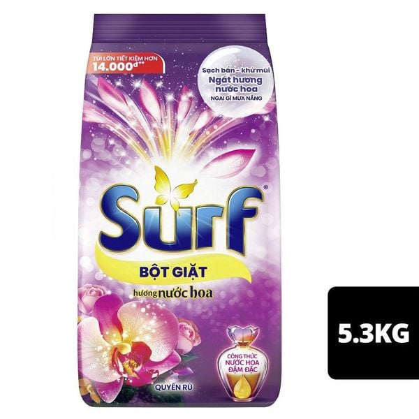SURF Bột Giặt Hương Nước Hoa Quyến Rũ 5.3kg