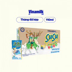 Sữa Chua Uống Tiệt Trùng hương việt quất chuối Vinamilk Susu hộp 110ml