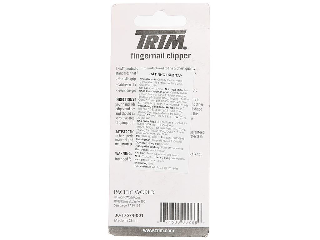 Cắt móng tay Trim nhỏ không dũa