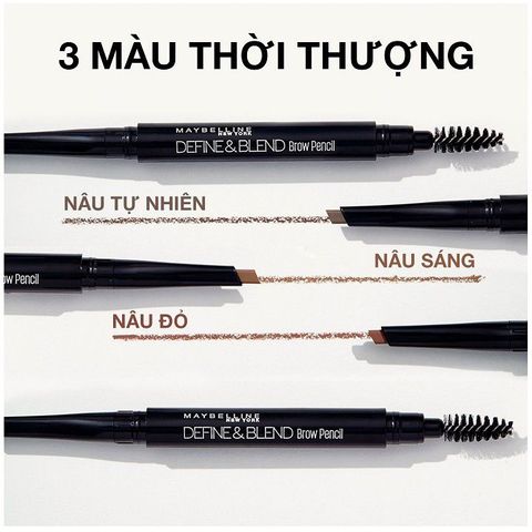 Chì Chân Mày Maybelline Define & Blend Brow Pencil 0.16g #Light Brown (Nâu sáng)