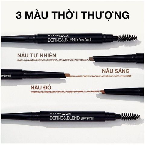 Chì Kẻ Mày Maybelline Tattoo Brow Up To 36H Pigment Pencil 0.25g #01. Dark Brown (Nâu đậm)