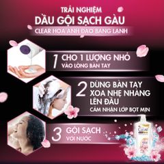 CLEAR Dầu Gội Hương hoa Anh Đào 6gx10