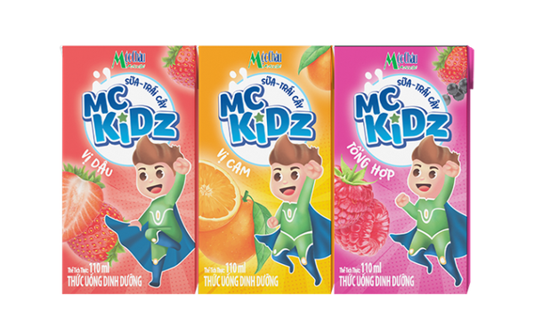 Mộc Châu Kidz Sữa - Trái cây vị Dâu 80ml