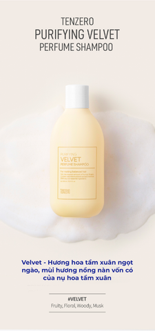 Dầu Gội Nước Hoa Tinh Khiết Velvet chống gàu giảm nấm Tenzero Purifying