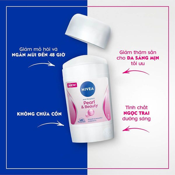Sáp Khử Mùi Nivea Pearl & Beauty Ngọc Trai Quyến Rũ 50Ml 84155
