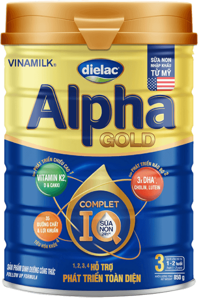 SB Dielac Alpha Gold IQ 3 HT 850g (Sữa Non)