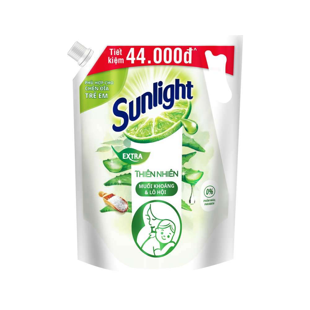 SUNLIGHT Nước rửa chén Thiên Nhiên Gốc Thực Vật