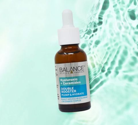 Tinh Chất Balance Active Formula Dưỡng Ẩm 2% Hyaluronic + 3% Ceramides Double Booster 30Ml