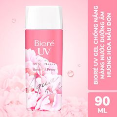 Gel Chống Nắng Bioré Màng Nước Dưỡng Ẩm Hương Hoa Mẫu Đơn 90ml - UV Aqua Rich Watery Gel SPF50+/PA++++
