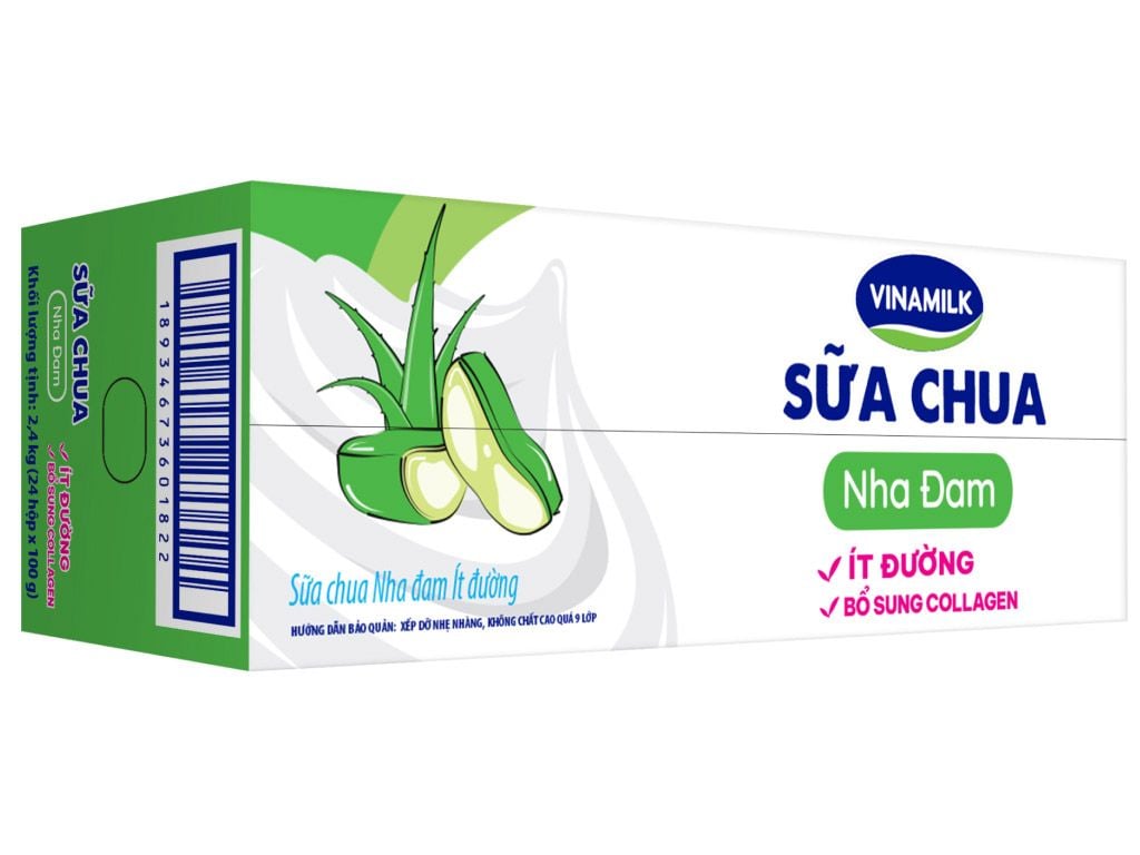 Sữa Chua Ăn Vinamilk Nha đam ít đường 100g (24H/T)