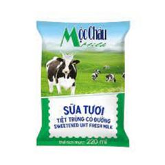 Sữa Tươi Tiệt Trùng có đường Mộc Châu Milk F220ml