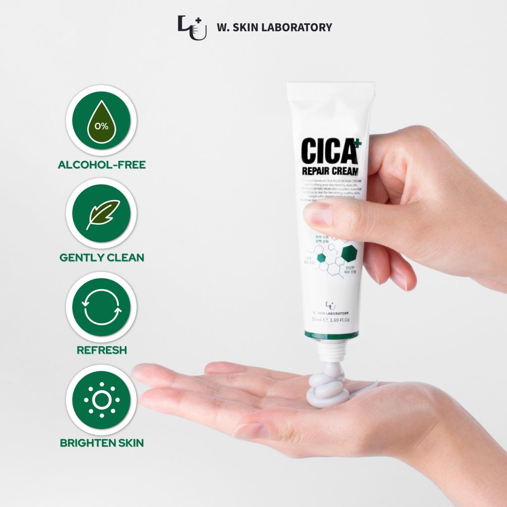 Kem dưỡng giúp tái tạo và phục hồi da chuyên sâu CICA PLUS REPAIR CREAM (50ml) làm dịu da, giảm mẩn đỏ, tăng cường hàng rào bảo vệ da