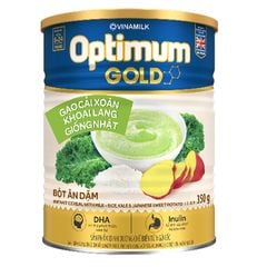 Bột Ăn Dặm Optimum Gold Gạo Cải Xoăn Khoai Lang Giống Nhật HT 350g