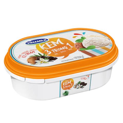 Kem Dừa - Sô cô la - Vani Vinamilk 1L (4H/T)