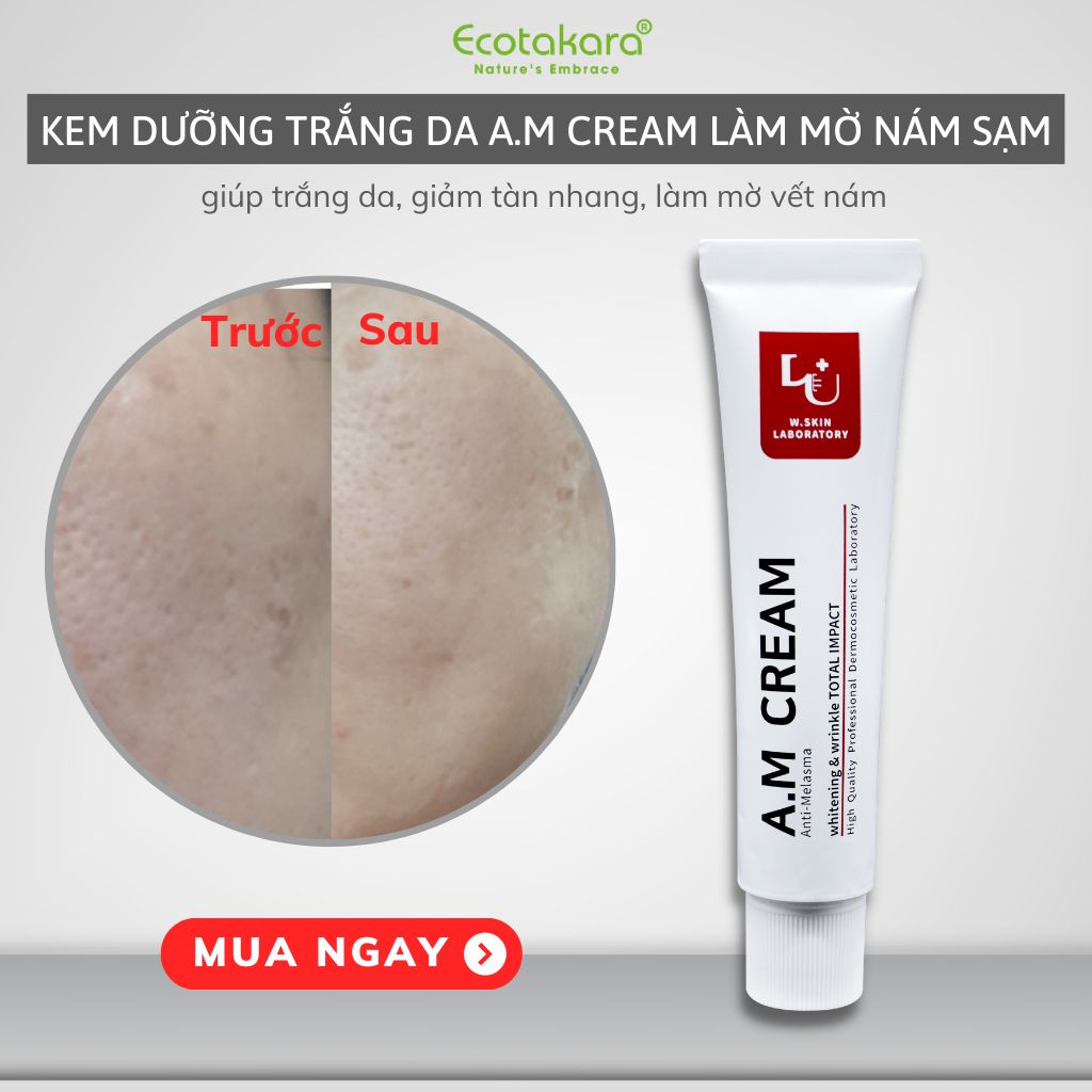 Kem trị nám hiệu quả sau 4 tuần - A.M (Anti-Melasma) CREAM (50ml)