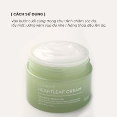 Kem Dưỡng Ẩm Chống Lão Hóa, Giảm Nếp Nhăn Tenzero Clear Fit Heartleaf Cream 50g