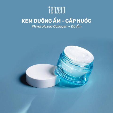 Kem Dưỡng Ẩm, Sáng Da, Chống Lão Hóa Cấp Nước Collagen Tenzero Collagen Moisture Water Cream 50g