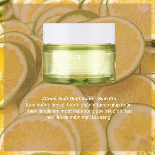 Kem Dưỡng Ẩm Làm Sáng Da, Căng Mướt Quýt Xanh Tenzero Green Tangerine Vitamin C Water Cream 50g