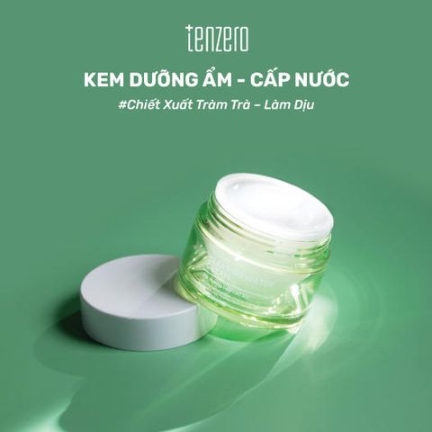 Kem Dưỡng Ẩm Làm Dịu Da, Săn Chắc Tràm Trà Tenzero Tea Tree Clearing Water Cream 50g