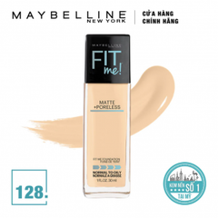 Kem Nền Lâu Trôi Maybelline SuperStay Full Coverage Foundation 30ml #128 Warm nude (Tông da trung bình)