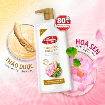 LIFEBUOY sữa tắm Thảo dược & Hoa sen 800g