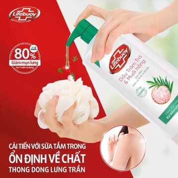 LIFEBUOY Sữa Tắm Tràm Trà Muối Hồng