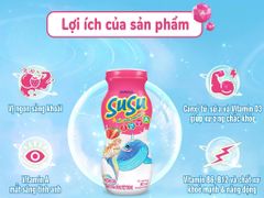 Thức Uống Sữa Trái Cây vị dâu có thạch Vinamilk SuSu chai PET 80ml