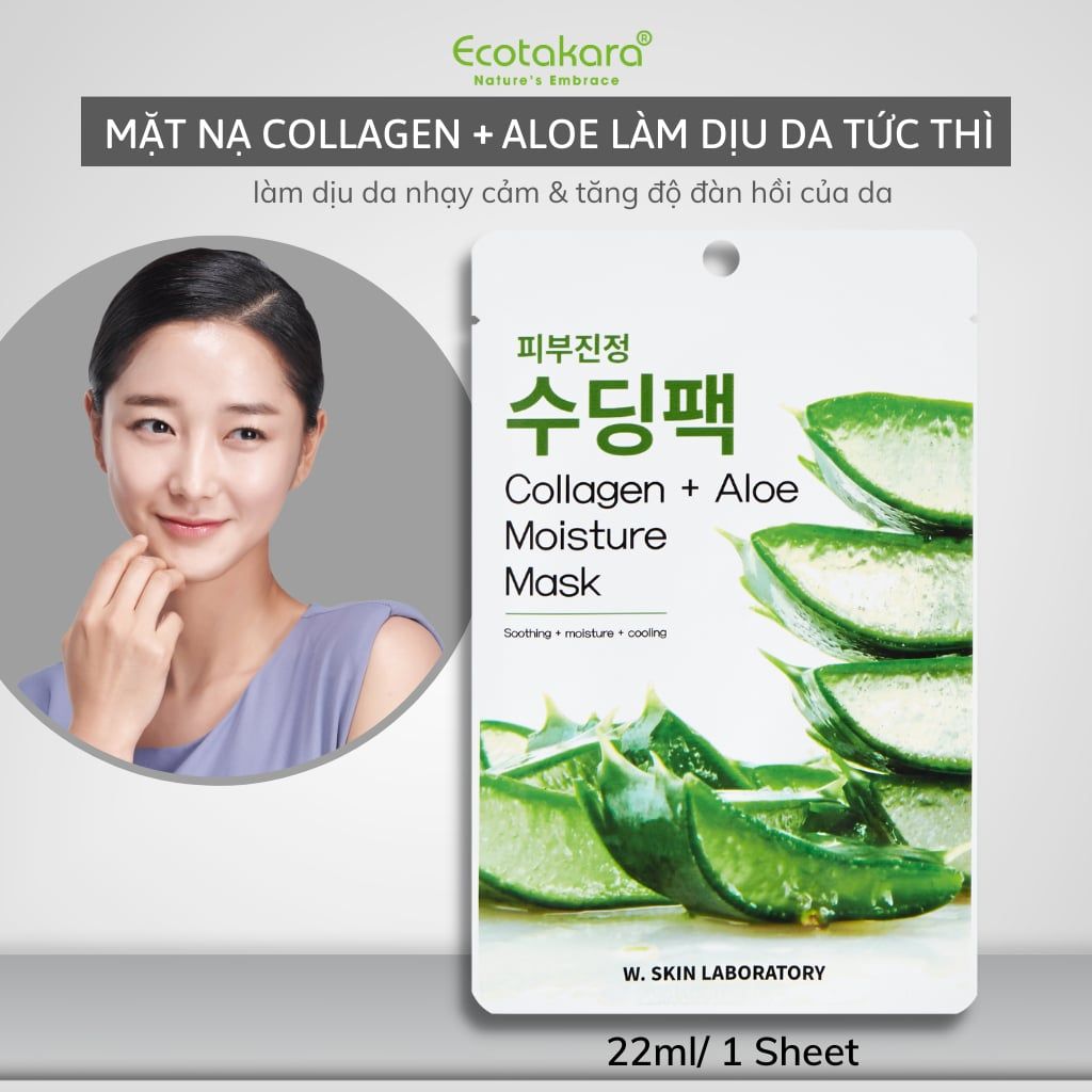 Mặt nạ collagen lô hội - ALOE VERA SKIN SOOTHING MASK