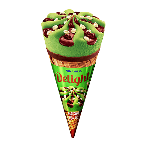 Kem Ốc Quế Matcha Đậu Đỏ Delight 110ml