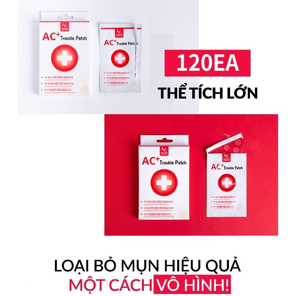 Vỉ lẻ Miếng dán mụn trứng cá - AC+ TROUBLE PATCH (12 miếng)