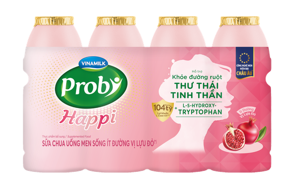 SCU Probi Happi ít đường vị Lựu Đỏ 130ml