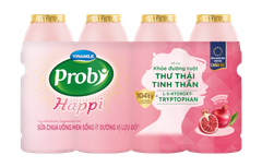 Sữa Chua Uống Probi Happi ít đường vị Lựu Đỏ 130ml