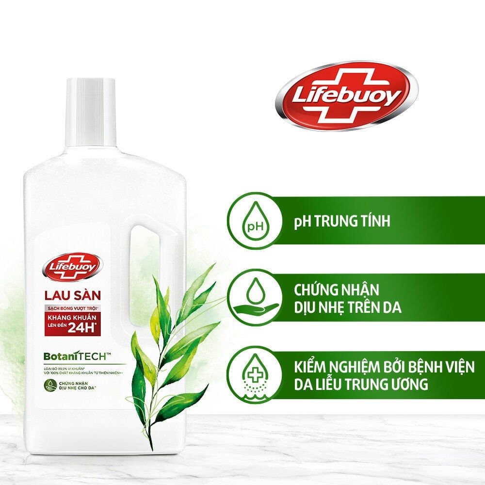 LIFEBUOY Nước lau sàn botani 1kg