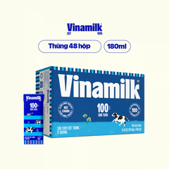 Sữa Tươi Tiệt Trùng ít đường Vinamilk 180ml