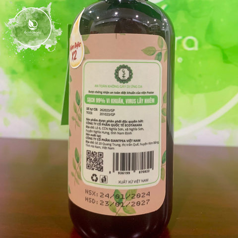 Nước rửa chén Bio Chamb 100% dùng hương chiết tự nhiên, công nghệ tạo bọt & làm sạch bằng muối, an toàn cho cả gia đình