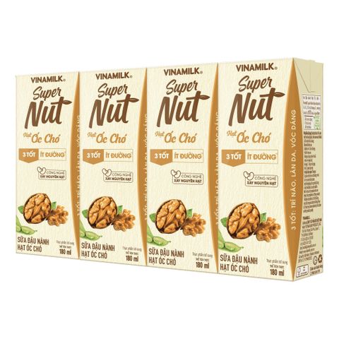 Sữa Đậu Nành Hạt óc chó Vinamilk Super Nut 180ml