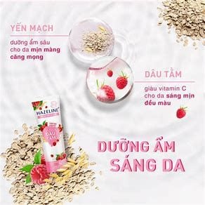 HAZELINE sữa rửa mặt yến mạch & dâu tằm
