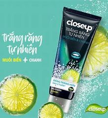 CLOSEUP Kem đánh răng Detox Trắng răng Than hoạt tính 180g